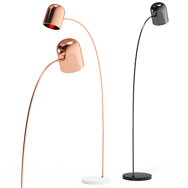 Sleek Simone Floor Lamp: Modern Design 3D model image 1 
