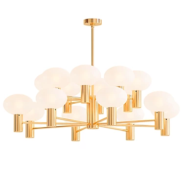 Elegant Bentley Chandelier: Arteriors 3D model image 1 