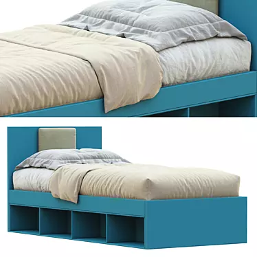 NUK Single Bed - Modern and Stylish 3D model image 1 