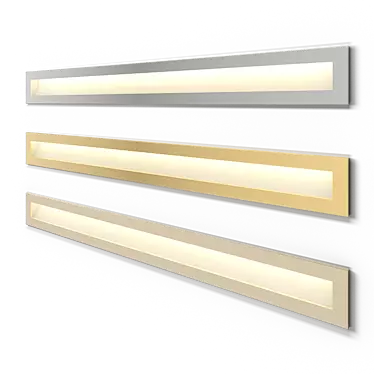 Sleek LED Staircase Light 3D model image 1 