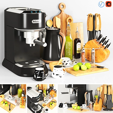 Essential Kitchen Accessories 3D model image 1 