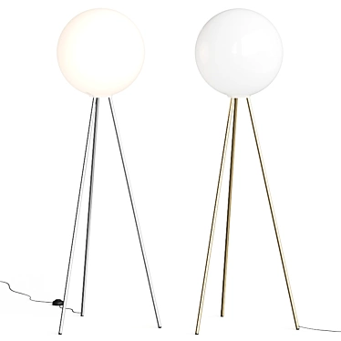Elegant Prima Signora Floor Lamp 3D model image 1 