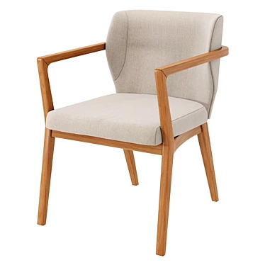Elegant Prudenze Armchair: Modern Design & Comfort 3D model image 1 