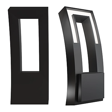 Dusk-to-Dawn Outdoor LED Sconce 3D model image 1 