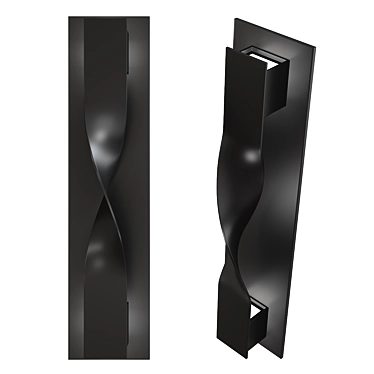 Twist LED Sconce: Modern Form, Indoor/Outdoor 3D model image 1 