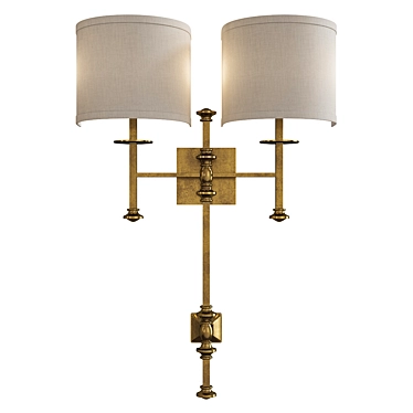 Elegant Devon Sconce: Perfect Lighting Solution 3D model image 1 