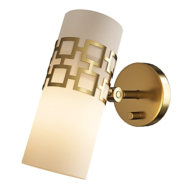 Sleek Parket Wall Sconce 3D model image 1 