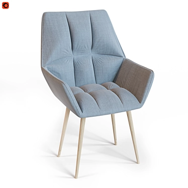 Elegant Munich Armchair - Elba Furniture 3D model image 1 