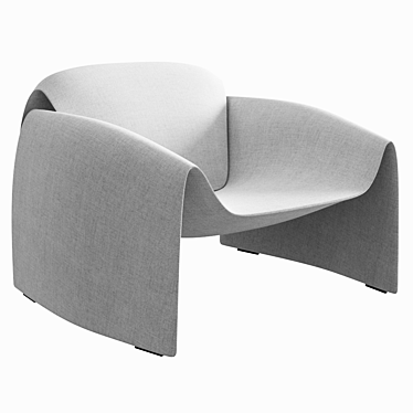 Poliform Le Club Armchair: Sleek Design, High-Quality Materials 3D model image 1 