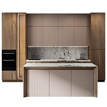 Kitchen Modern29: Sleek and Stylish 2015 Edition 3D model image 1 