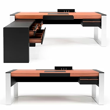 Savana Executive Desk: Sleek and Elegant Solution for Your Office 3D model image 1 