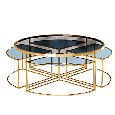 Eichholtz Padova Gold Coffee Table 3D model image 1 