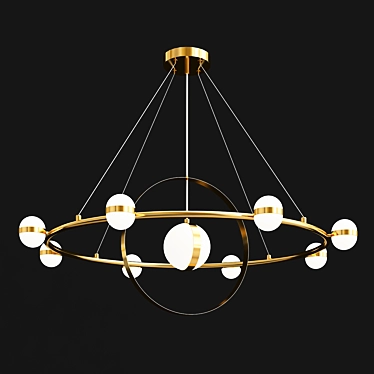 Elevate Your Space with RAISE Chandelier! 3D model image 1 