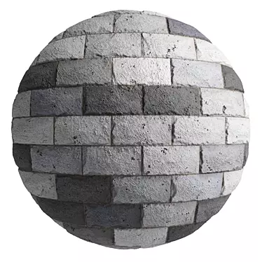 PBR Stone Wall Material - 3 Color, 4k Texture 3D model image 1 