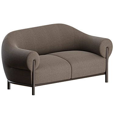 Modern Fender 2 Seater Sofa 3D model image 1 