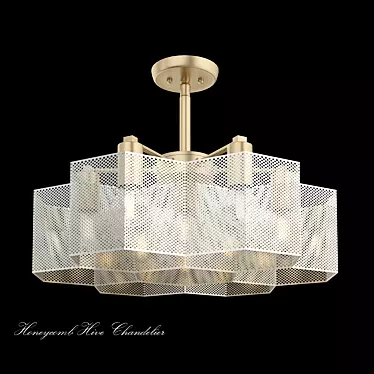 Hive Honeycomb Chandelier 3D model image 1 