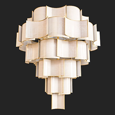 Officina Luce Shade Chandelier 3D model image 1 