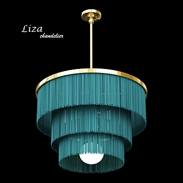 Elegant Crystal Chandelier: Liza 3D model image 1 