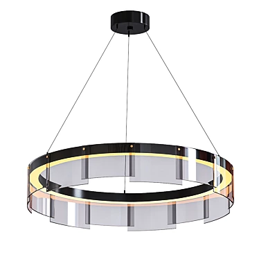 Stratos LED Chandelier 3D model image 1 