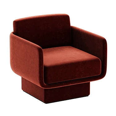 LILAS Luxe Armchair: Elegant Design, Supreme Comfort 3D model image 1 