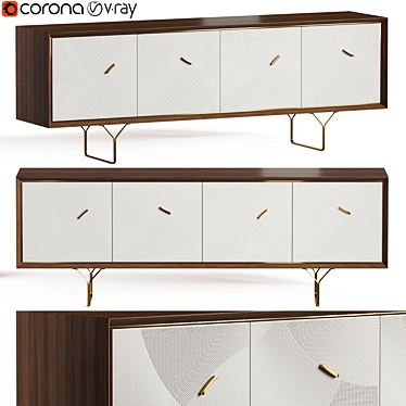 Elegant Pena Sideboard: Functional and Stylish 3D model image 1 