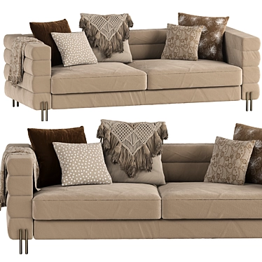 York Sofa: Stylish Comfort for Your Home 3D model image 1 