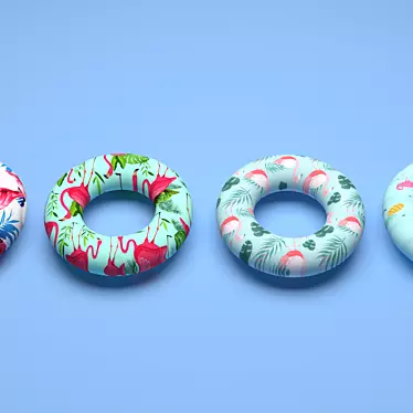 Flamingo Inflatable Pool Float 3D model image 1 