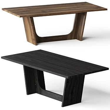 Exquisite Palmera Dining Table | Elegant Design 3D model image 1 