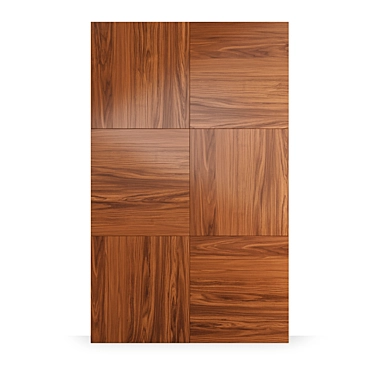 Luxury Walnut Wood Wall Panels 3D model image 1 