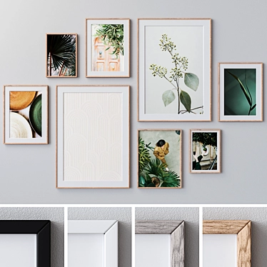 Versatile Photo Frames Set 3D model image 1 