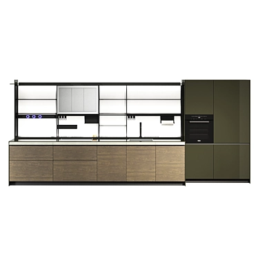 Italian Masterpiece: Valcucine Artematica with New Logica 3D model image 1 