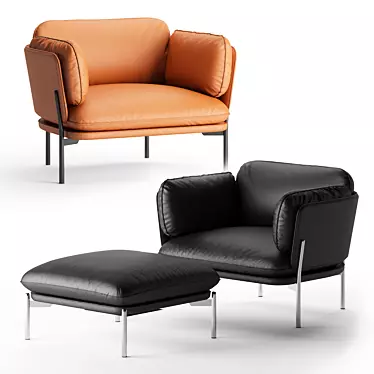 Cloud Sofa Armchair: Modern Design, Comfortable Seat 3D model image 1 