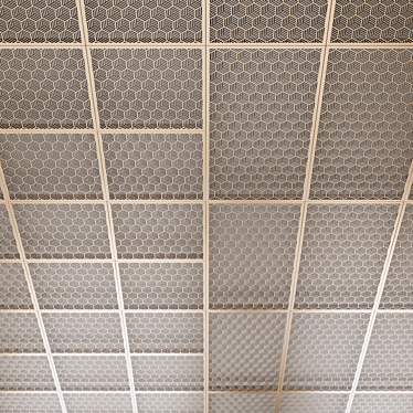 Perforated Metal Decor Panels 3D model image 1 