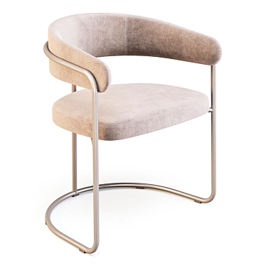 Opus Dining Chair by +Halle: Classic Design with a Modern Twist 3D model image 1 