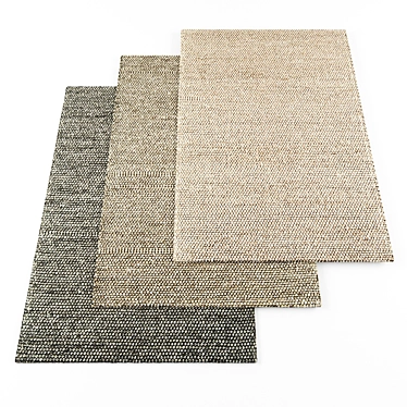 Luxury Collection: 5 Unique Carpets 3D model image 1 