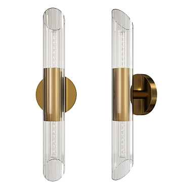 Elegant Cecily Wall Sconce 3D model image 1 