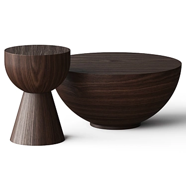 Luxe Miro and Leio Coffee Tables 3D model image 1 