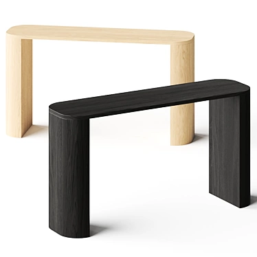 Luna Console Table - Modern Elegance Incorporated 3D model image 1 