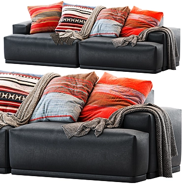 Modular Connect Sofa | Stylish and Versatile Seating 3D model image 1 