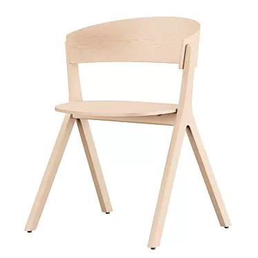 Circus Wood Chair: Sleek, Stylish, Sustainable 3D model image 1 