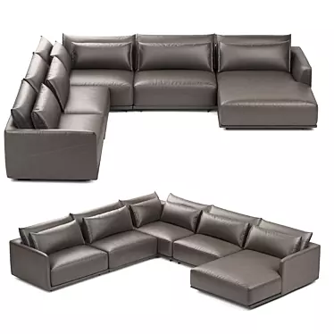 Natuzzi Italia Long Beach: High-Quality 3D Furniture Model 3D model image 1 