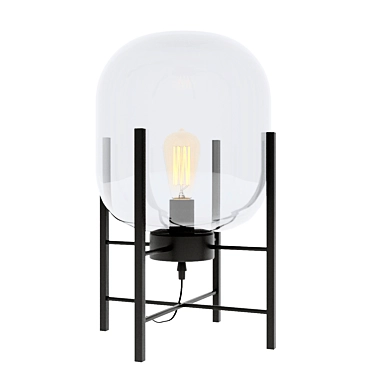 Sleek and Modern Table Lamp 3D model image 1 
