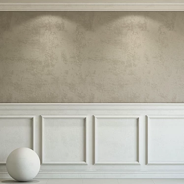 Versatile Decorative Plaster: Molding 212 3D model image 1 