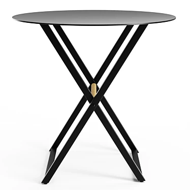 Modern Iron Side Table: Richins 3D model image 1 