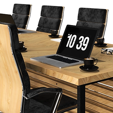 Modern Conference Table 3D model image 1 