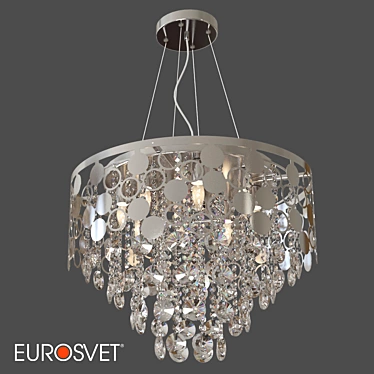 Title: Smart Wi-Fi Chandelier - Eurosvet Lianna 3D model image 1 