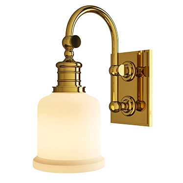 Elegant Keswick Wall Sconce 3D model image 1 