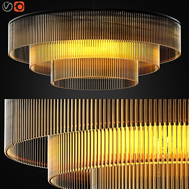 Zagg Ceiling Lamp: Sleek Design, Illuminating Elegance 3D model image 1 