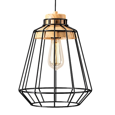 Sleek Modern Light Fixture 3D model image 1 