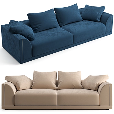 Elegant Fendi Casa Blaze Sofa 3D model image 1 